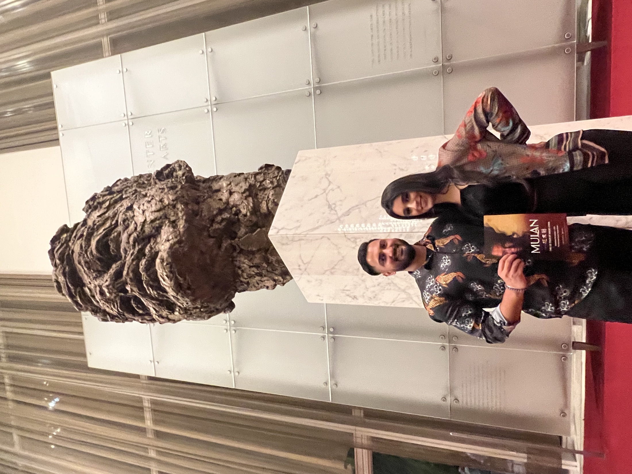 Jennifer and Samir at the museum