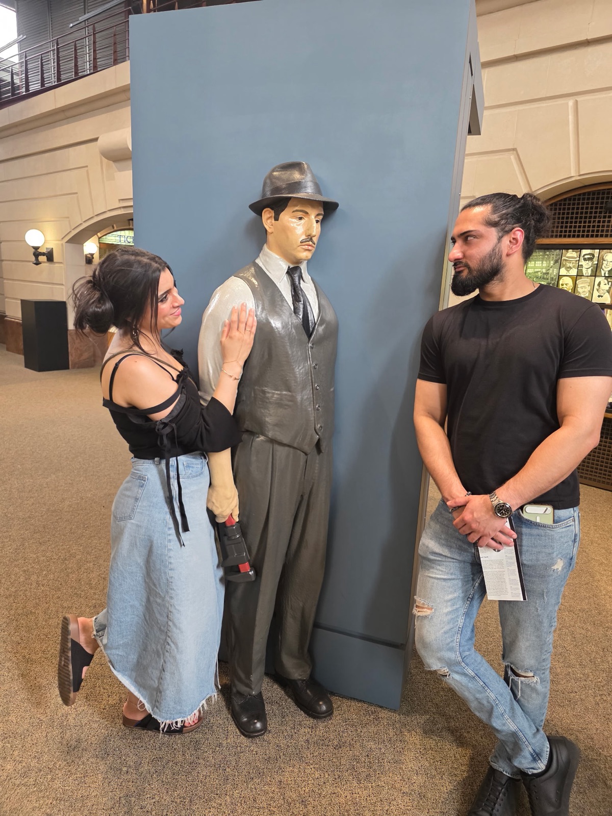 Jennifer and Samir at the museum